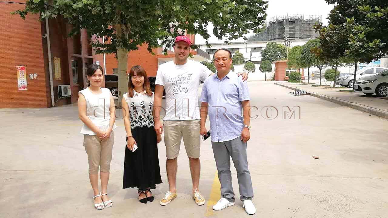 Europe customer visiting